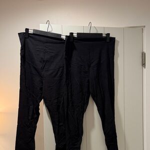 Maternity Black Women's Leggings - 2 Pack